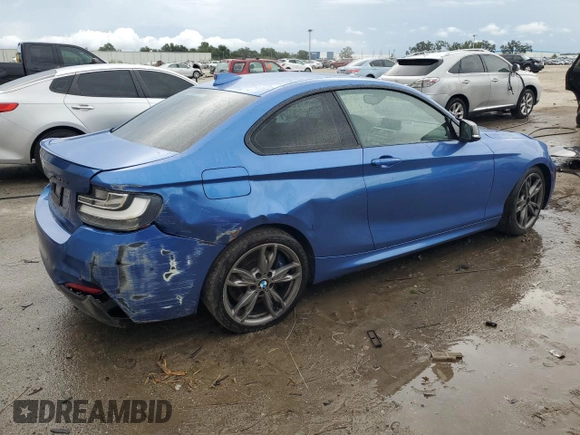 2015 BMW 2 Series M235i with VIN WBA1J7C51FV358993, listed as a Copart auction lot 59622473 with 45,630 mi miles. Bid and sale history available at carsss.com. Image 3.