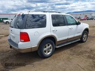 2002 Ford Explorer Eddie Bauer z VIN 1FMZU64W02ZC72927, wystawiony jako IAAI lot #42704235 z przebiegiem 126 317 mil mil oraz . Historia ofert i sprzedaży dostępna na DreamBid. Obrazek 4.