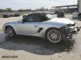 2009 Porsche Boxster S with VIN WP0CB29849U730334, listed as a Copart auction lot 42121995 with 53,227 mi miles and Salvage Title. Bid and sale history available at carsss.com. Image 2.