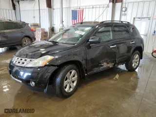 2006 Nissan Murano SL with VIN JN8AZ08W56W504539, listed as a Copart auction lot 52198445 with 183,628 mi miles and Non Repairable. Bid and sale history available at carsss.com. Image 1.