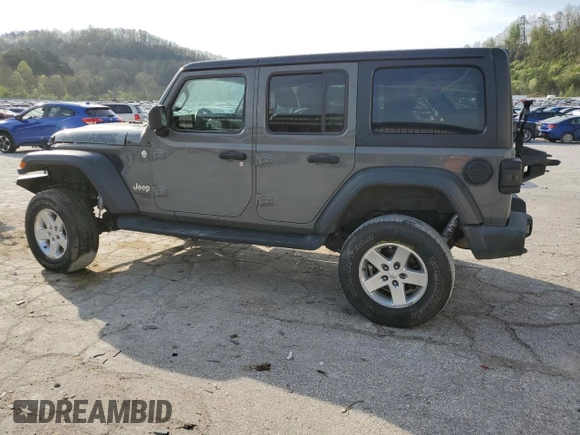 2018 Jeep Wrangler Unlimited Sport z VIN 1C4HJXDN5JW267700, wystawiony jako Copart lot #53298585 z przebiegiem 81 543 mil mil oraz Szkoda całkowita • Salvage title. Historia ofert i sprzedaży dostępna na DreamBid. Obrazek 2.