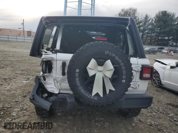 2022 Jeep Wrangler Unlimited Sport with VIN 1C4HJXDG8NW139975, listed as a Copart auction lot 43939515 with 59,812 mi miles and Salvage Title. Bid and sale history available at DreamBid. Image 6.