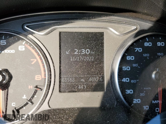 2016 Audi A3 2.0T Premium Plus with VIN WAUE8GFF1G1106834, listed as a Copart auction lot 65890952 with 63,563 mi miles. Bid and sale history available at carsss.com. Image 9.
