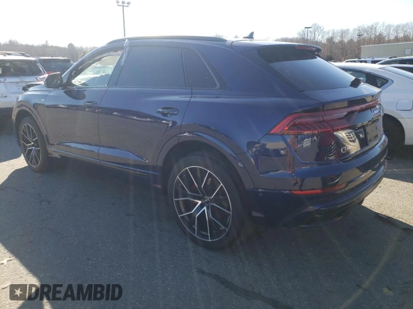 2020 Audi Q8 Premium Plus with VIN WA1EVAF19LD001877, listed as a Copart auction lot 40738583 with 0 mi miles. Bid and sale history available at carsss.com. Image 2.