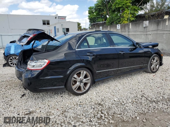 2013 Mercedes-Benz E 350 Luxury with VIN WDDHF5KB7DA745783, listed as a Copart auction lot 46508185 with 142,052 mi miles and Salvage Title. Bid and sale history available at DreamBid. Image 3.