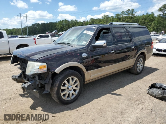 2014 Ford Expedition Max XLT with VIN 1FMJK1H53EEF01815, listed as a Copart auction lot 56656215 with Not provided miles and Salvage title. Bid and sale history available at DreamBid. Image 1.