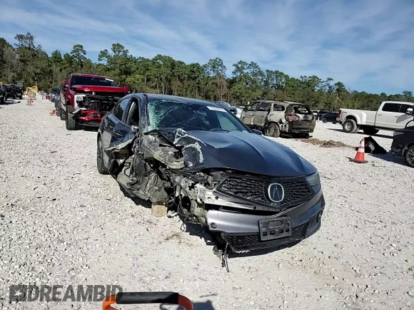 2020 Acura TLX w/A-Spec Pkg with VIN 19UUB1F69LA008949, listed as a Copart auction lot 82822814 with 57,244 mi miles and Non Repairable. Bid and sale history available at carsss.com. Image 14.