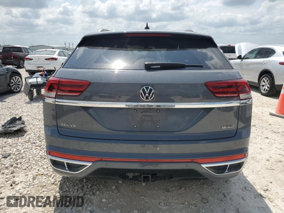 2022 Volkswagen Atlas SEL Premium R-Line with VIN 1V2FE2CA6NC219819, listed as a Copart auction lot 54796015 with 33,911 mi miles and Clean title. Bid and sale history available at DreamBid. Image 6.