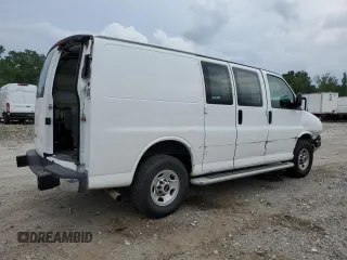 2024 GMC Savana Cargo z VIN 1GTW7AFP6R1163940, wystawiony jako Copart lot #59626435 z przebiegiem 16 183 mil mil oraz Czysty tytuł • Clean title. Historia ofert i sprzedaży dostępna na DreamBid. Obrazek 3.