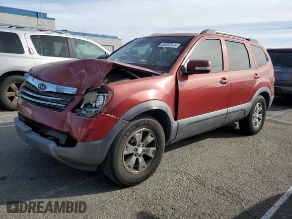 2009 Kia Borrego EX with VIN KNDJJ741795027340, listed as a Copart auction lot 89402315 with 227,298 mi miles and Salvage Title. Bid and sale history available at DreamBid. Image 1.