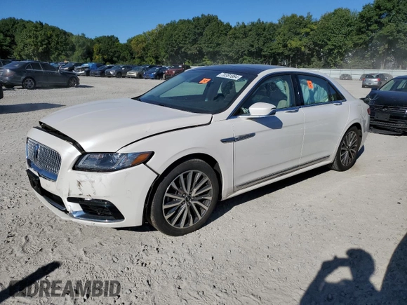 2017 Lincoln Continental Select with VIN 1LN6L9TPXH5623344, listed as a Copart auction lot 70381884 with 83,624 mi miles and Salvage title. Bid and sale history available at DreamBid. Image 1.