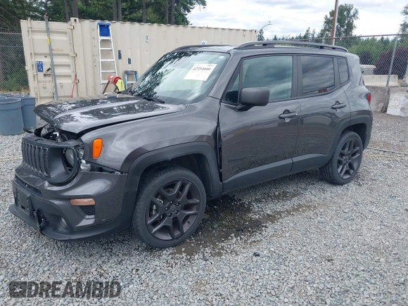 2021 Jeep Renegade Latitude with VIN ZACNJDBB8MPM77202, listed as a IAAI auction lot 42554666 with 18,489 mi miles and . Bid and sale history available at DreamBid. Image 17.