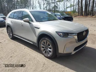 2024 Mazda CX-90 3.3 Turbo Premium with VIN JM3KKDHD0R1112958, listed as a IAAI auction lot 41672078 with 62,960 mi miles. Bid and sale history available at carsss.com. Image 1.