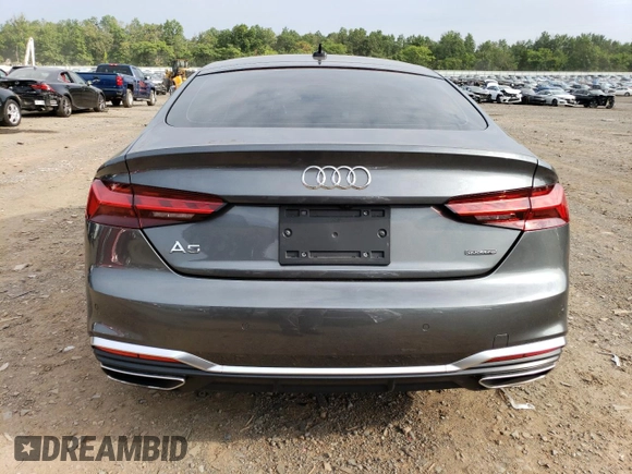 2021 Audi A5 Sportback S line Premium Plus with VIN WAUFACF51MA033419, listed as a Copart auction lot 63228053 with 37,590 mi miles. Bid and sale history available at carsss.com. Image 6.