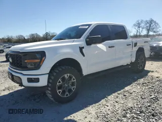 2024 Ford F-150 STX with VIN 1FTFW2L59RKE14875, listed as a Copart auction lot 46868435 with 7,777 mi miles and Salvage Title. Bid and sale history available at carsss.com. Image 1.