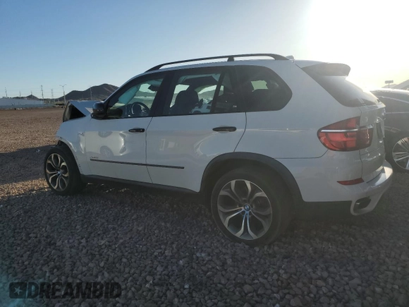 2013 BMW X5 xDrive50i with VIN 5UXZV8C55D0C16304, listed as a Copart auction lot 53406135 with 103,704 mi miles and Salvage title. Bid and sale history available at DreamBid. Image 2.