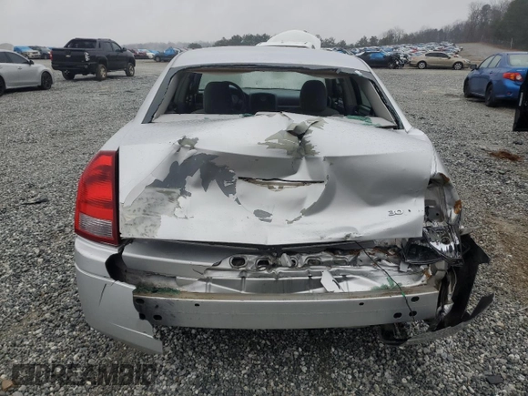 2007 Chrysler 300 with VIN 2C3KA43R57H821192, listed as a Copart auction lot 46125545 with 106,717 mi miles and Salvage Title. Bid and sale history available at carsss.com. Image 6.