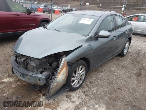 2012 Mazda Mazda3 i Touring with VIN JM1BL1V83C1542258, listed as a IAAI auction lot 41988625 with 94,911 mi miles. Bid and sale history available at carsss.com. Image 17.
