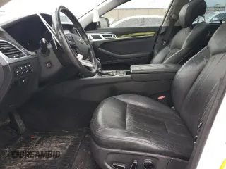 2017 Genesis G80 3.8L with VIN KMHGN4JE3HU172444, listed as a Copart auction lot 55679495 with 101,046 mi miles and Salvage title. Bid and sale history available at DreamBid. Image 7.