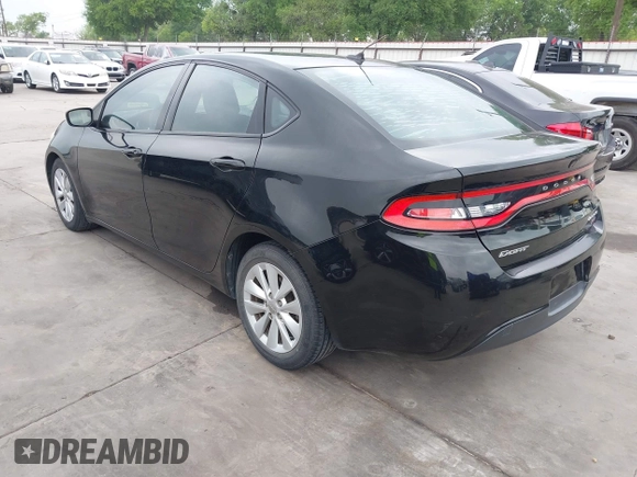 2015 Dodge Dart Aero with VIN 1C3CDFDH7FD127953, listed as a IAAI auction lot 41928230 with 103,470 mi miles. Bid and sale history available at carsss.com. Image 3.