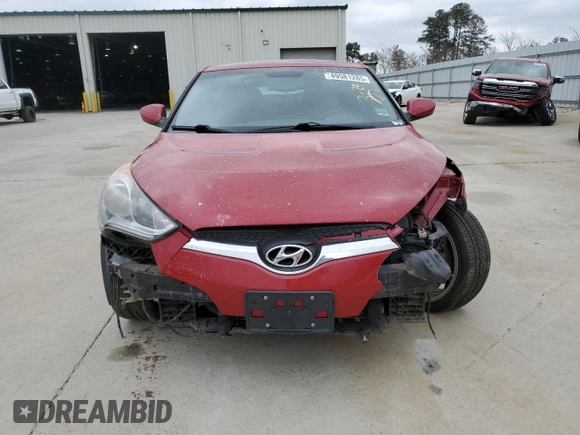 2013 Hyundai Veloster w/Black Int with VIN KMHTC6AD9DU086296, listed as a Copart auction lot 49581285 with 122,637 mi miles and Salvage Title. Bid and sale history available at carsss.com. Image 5.