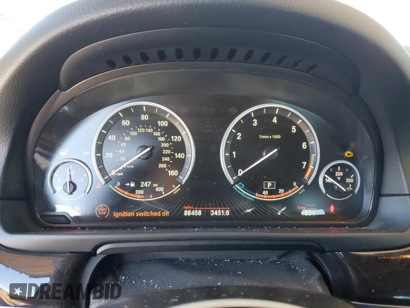 2015 BMW 5 Series 528i with VIN WBA5A5C52FD519802, listed as a Copart auction lot 46165805 with 88,458 mi miles and Salvage Title. Bid and sale history available at DreamBid. Image 9.