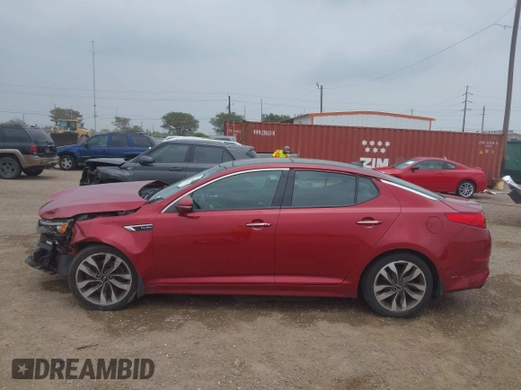 2015 Kia Optima SX Turbo with VIN 5XXGR4A65FG495401, listed as a IAAI auction lot 42287029 with 99,675 mi miles and . Bid and sale history available at DreamBid. Image 15.