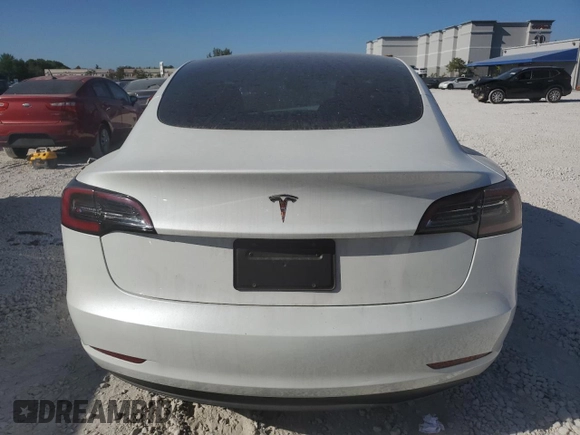 2023 Tesla Model 3 with VIN 5YJ3E1EA9PF552470, listed as a Copart auction lot 48458625 with 13,390 mi miles and Salvage Title. Bid and sale history available at DreamBid. Image 6.