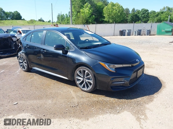 2020 Toyota Corolla SE with VIN JTDS4RCE9LJ020075, listed as a IAAI auction lot 39388212 with 46,014 mi miles and . Bid and sale history available at DreamBid. Image 1.