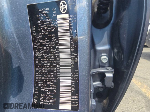 2024 Toyota Corolla LE with VIN 5YFB4MDE8RP139838, listed as a IAAI auction lot 42808970 with 25,157 mi miles and . Bid and sale history available at DreamBid. Image 2.