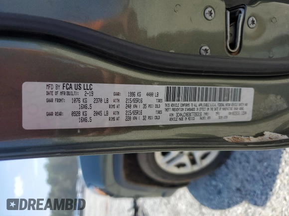 2019 Jeep Compass Sport z VIN 3C4NJCAB3KT726316, wystawiony jako Copart lot #63980245 z przebiegiem 142 357 mil mil oraz Czysty tytuł • Clean title. Historia ofert i sprzedaży dostępna na DreamBid. Obrazek 13.