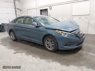 2015 Hyundai Sonata 2.4L SE with VIN 5NPE24AF8FH120750, listed as a IAAI auction lot 41740347 with 113,802 mi miles. Bid and sale history available at carsss.com. Image 1.