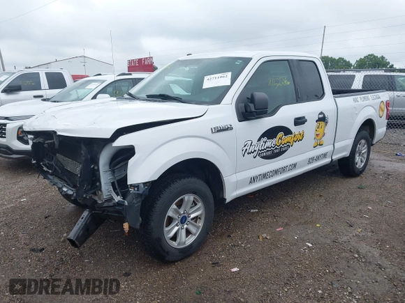 2018 Ford F-150 XL with VIN 1FTEX1CB9JFC81444, listed as a IAAI auction lot 42711062 with 215,224 mi miles and . Bid and sale history available at DreamBid. Image 18.