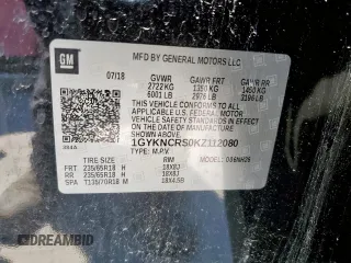 2019 Cadillac XT5 Luxury FWD z VIN 1GYKNCRS0KZ112080, wystawiony jako Copart lot #56705995 z przebiegiem 41 891 mil mil oraz Szkody całkowita. Historia ofert i sprzedaży dostępna na DreamBid. Obrazek 13.