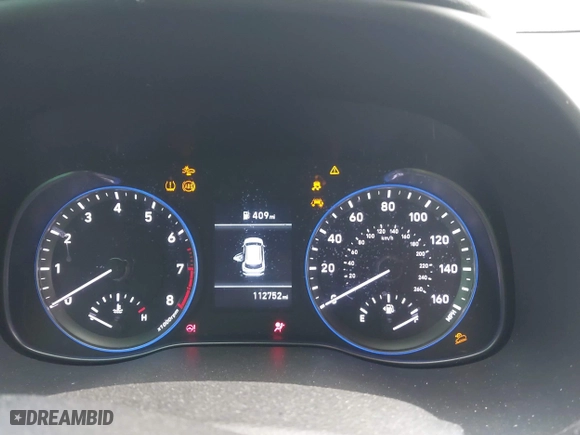 2019 Hyundai Kona SE with VIN KM8K12AA9KU222536, listed as a IAAI auction lot 41917499 with 112,752 mi miles. Bid and sale history available at carsss.com. Image 7.