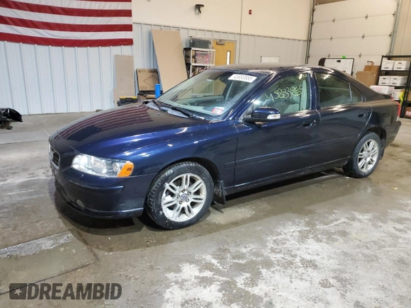 2008 Volvo S60 2.5T with VIN YV1RH592782677901, listed as a Copart auction lot 45883885 with 166,324 mi miles and Salvage Title. Bid and sale history available at carsss.com. Image 1.