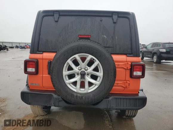 2023 Jeep Wrangler Sport Altitude with VIN 1C4HJXDG7PW675321, listed as a Copart auction lot 45138765 with 10,269 mi miles and Salvage Title. Bid and sale history available at DreamBid. Image 6.
