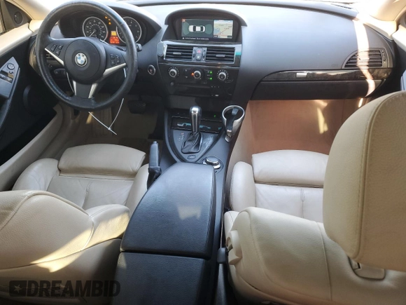 2006 BMW 6 Series 650Ci with VIN WBAEH13496CR50851, listed as a Copart auction lot 87455644 with 57,481 mi miles and Salvage Title. Bid and sale history available at carsss.com. Image 8.