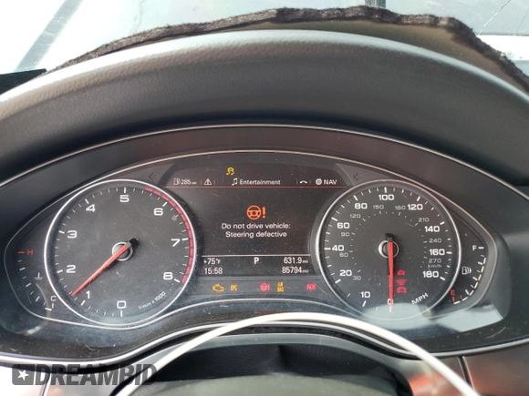 2012 Audi A7 Prestige z VIN WAUSGBFC6CN009226, wystawiony jako Copart lot #58966725 z przebiegiem 85 794 mil mil oraz Szkoda całkowita • Salvage title. Historia ofert i sprzedaży dostępna na DreamBid. Obrazek 9.