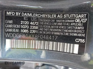 2008 Mercedes-Benz C 300 Sport z VIN WDDGF81XX8F048417, wystawiony jako IAAI lot #42797168 z przebiegiem 165 374 mil mil oraz . Historia ofert i sprzedaży dostępna na DreamBid. Obrazek 9.