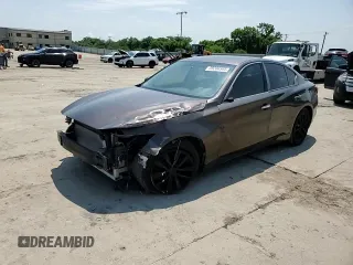 2017 Infiniti Q50 Premium with VIN JN1EV7AP7HM739109, listed as a Copart auction lot 59204345 with 62,480 mi miles and Salvage title. Bid and sale history available at DreamBid. Image 13.