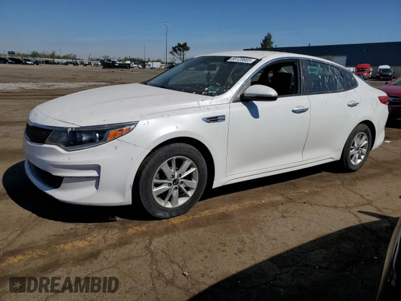 2016 Kia Optima LX with VIN KNAGT4L3XG5077312, listed as a Copart auction lot 55120665 with 102,227 mi miles and Clean Title. Bid and sale history available at carsss.com. Image 1.