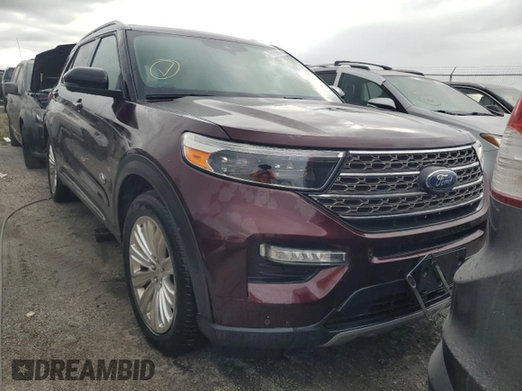2022 Ford Explorer King Ranch with VIN 1FM5K7LCXNGB57186, listed as a Copart auction lot 76189084 with 0 mi miles and Non Repairable. Bid and sale history available at carsss.com. Image 5.