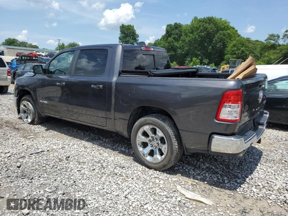 2019 Ram 1500 Big Horn with VIN 1C6SRFFT9KN825731, listed as a Copart auction lot 60299075 with 73,740 mi miles and Salvage title. Bid and sale history available at DreamBid. Image 2.