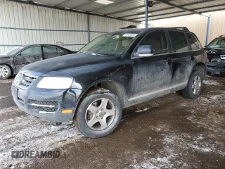 2005 Volkswagen Touareg 3.2L V6 with VIN WVGZG77L35D080126, listed as a Copart auction lot 45167035 with 223,142 mi miles and Salvage Title. Bid and sale history available at DreamBid. Image 1.