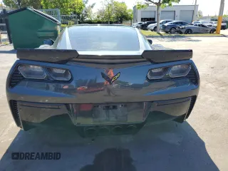 2018 Chevrolet Corvette Z06 2LZ with VIN 1G1YS2D61J5602328, listed as a Copart auction lot 57045475 with 71,441 mi miles and Salvage title. Bid and sale history available at DreamBid. Image 6.