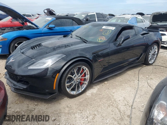 2017 Chevrolet Corvette with VIN 1G1Y12D78H5114063, listed as a Copart auction lot 74855174 with 21,520 mi miles and Salvage title. Bid and sale history available at DreamBid. Image 1.