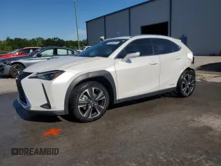 2021 Lexus UX with VIN JTHP9JBH5M2041312, listed as a Copart auction lot 50294735 with 7,910 mi miles and Salvage Title. Bid and sale history available at carsss.com. Image 1.
