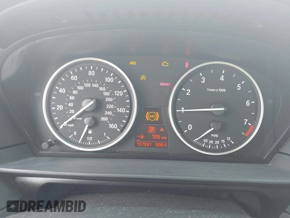2009 BMW 5 Series 528i with VIN WBANU53569C122711, listed as a IAAI auction lot 42082909 with 157,581 mi miles and . Bid and sale history available at carsss.com. Image 7.