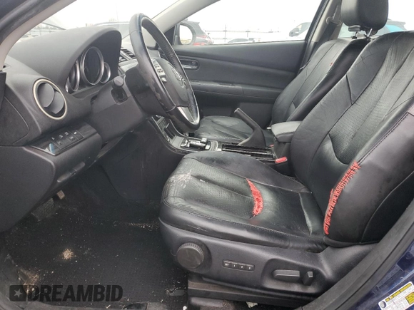 2009 Mazda 6 i Touring with VIN 1YVHP82A095M33556, listed as a Copart auction lot 86422734 with 152,232 mi miles and Salvage Title. Bid and sale history available at carsss.com. Image 7.